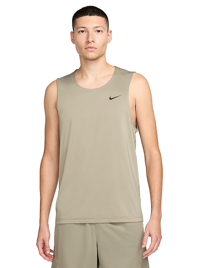 NIKE Herren Fitnesstank Ready Dri-FIT olive | XL