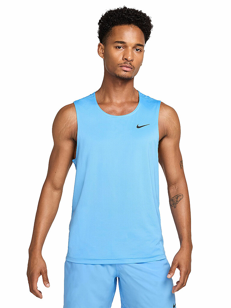 NIKE Herren Fitnesstank Ready Dri-FIT blau | XL