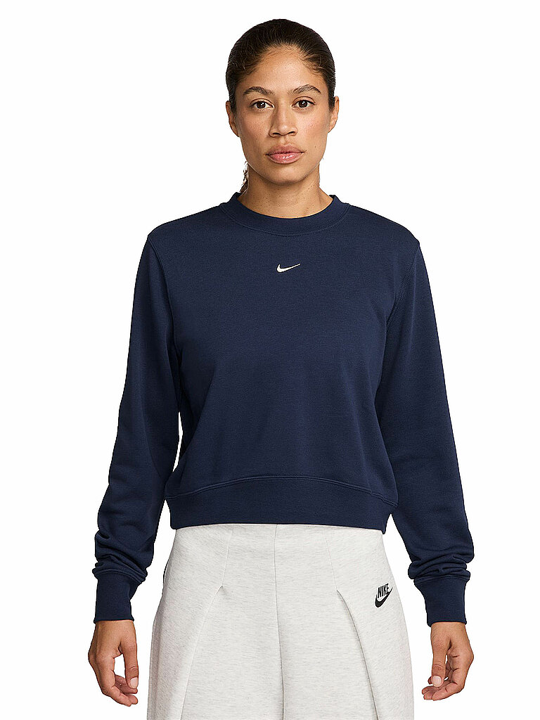 NIKE Damen Sweater Sportswear Chill Terry dunkelblau | XS