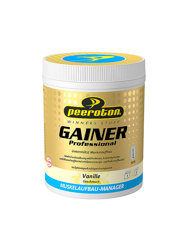 PEEROTON GAINER Professional myprotein Shake Vanille 600g bunt