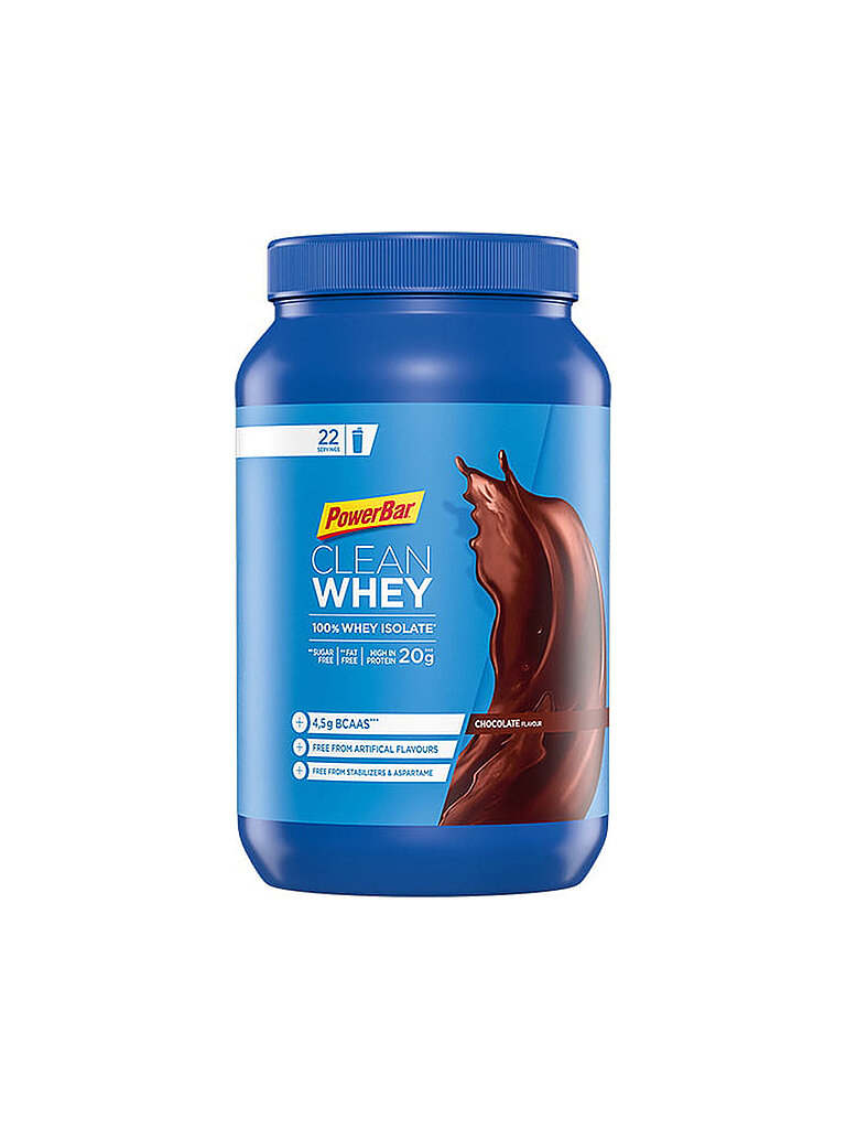 POWER BAR Proteinpulver Clean Whey 100% Whey Isolate Chocolate 570g bunt