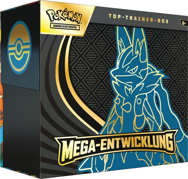 Karmesin & Purpur Mega-Entwicklung Top Trainer Box Lucario - Deutsch