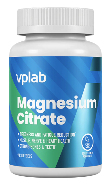 Magnesium Citrate (90 Caps), VPLab