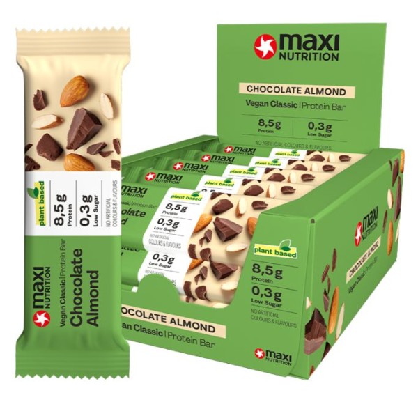 Vegan Classic Protein Bar Box (16x35g) - MHD 30.04.25, Maxi Nutrition
