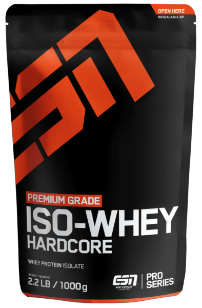 Iso Whey Hardcore Beutel (1000g), ESN