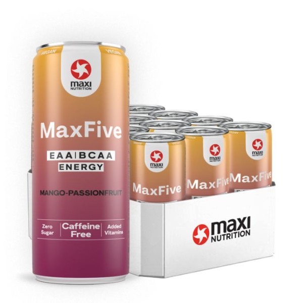 MaxFive Drink (12x330ml) - MHD 19-20.08.25, Maxi Nutrition - inkl. ...