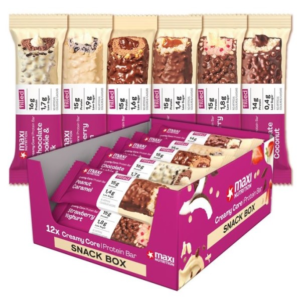 Mix Box Creamy Core Protein Bar (12x45g), Maxi Nutrition
