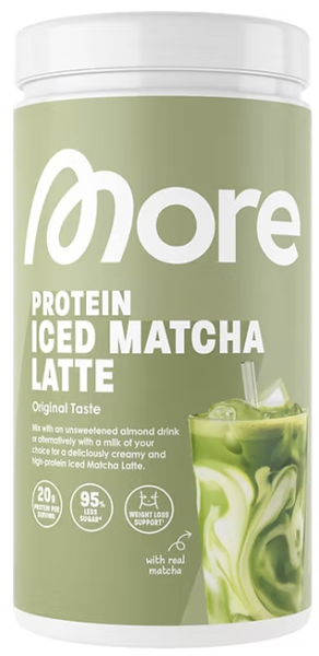 Protein Iced Matcha Latte (300g), More Nutrition