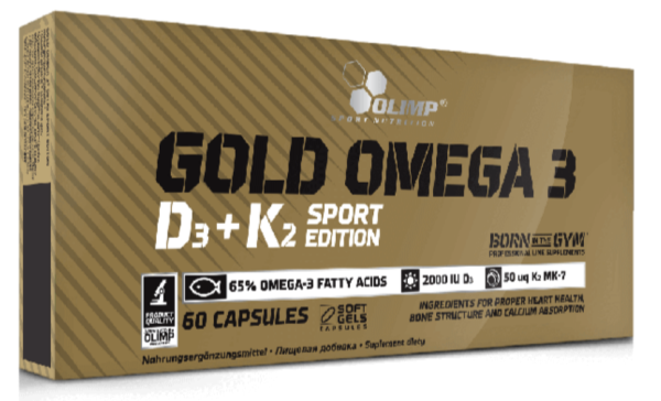 Olimp Gold Omega 3 D3+K2 Sport Edition (60 Caps)