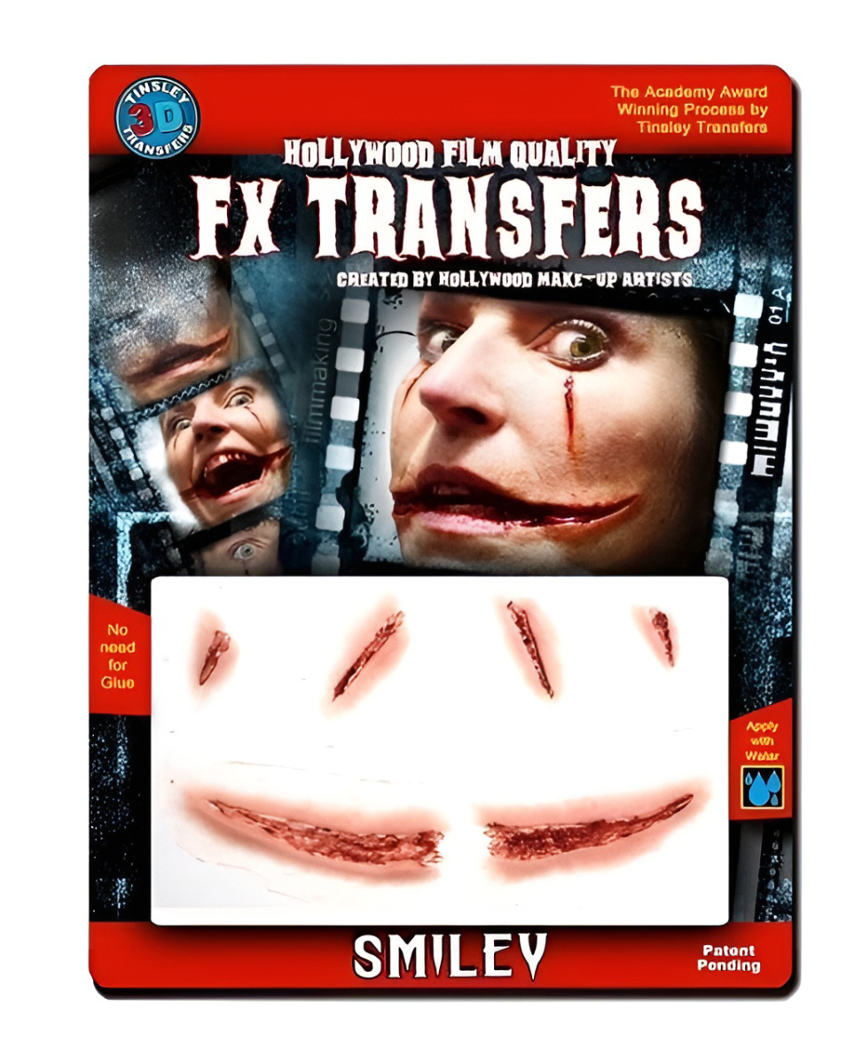 3D FX Transfer Tattoo Joker Narbe