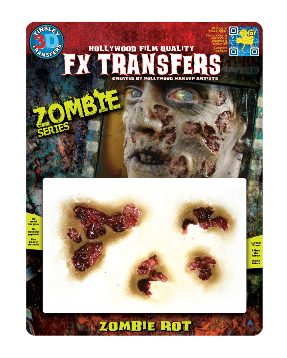 3D FX Transfer Tattoo Zombie Wunde