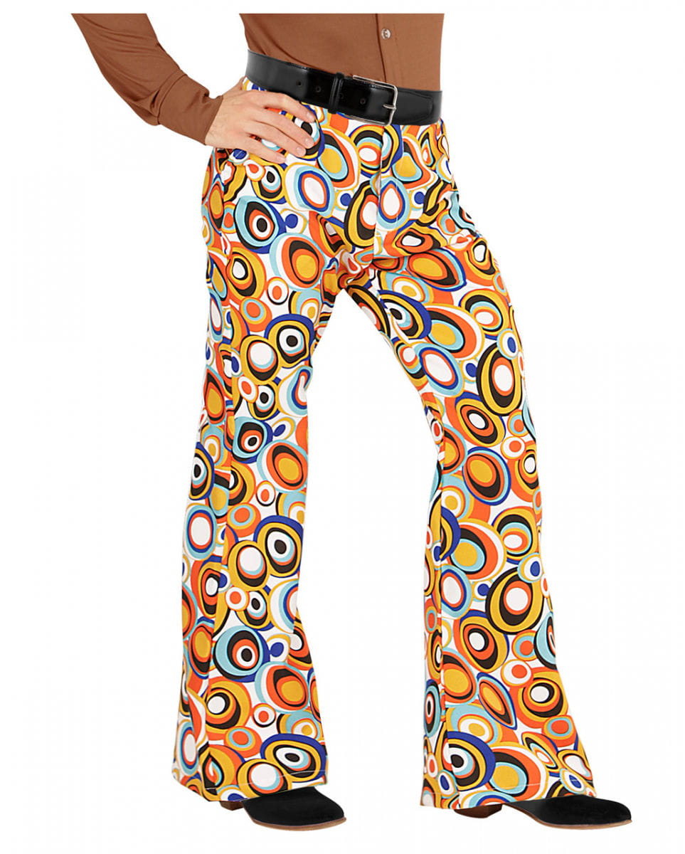 Groovy 70er Herren Schlaghose Bubbles L/XL