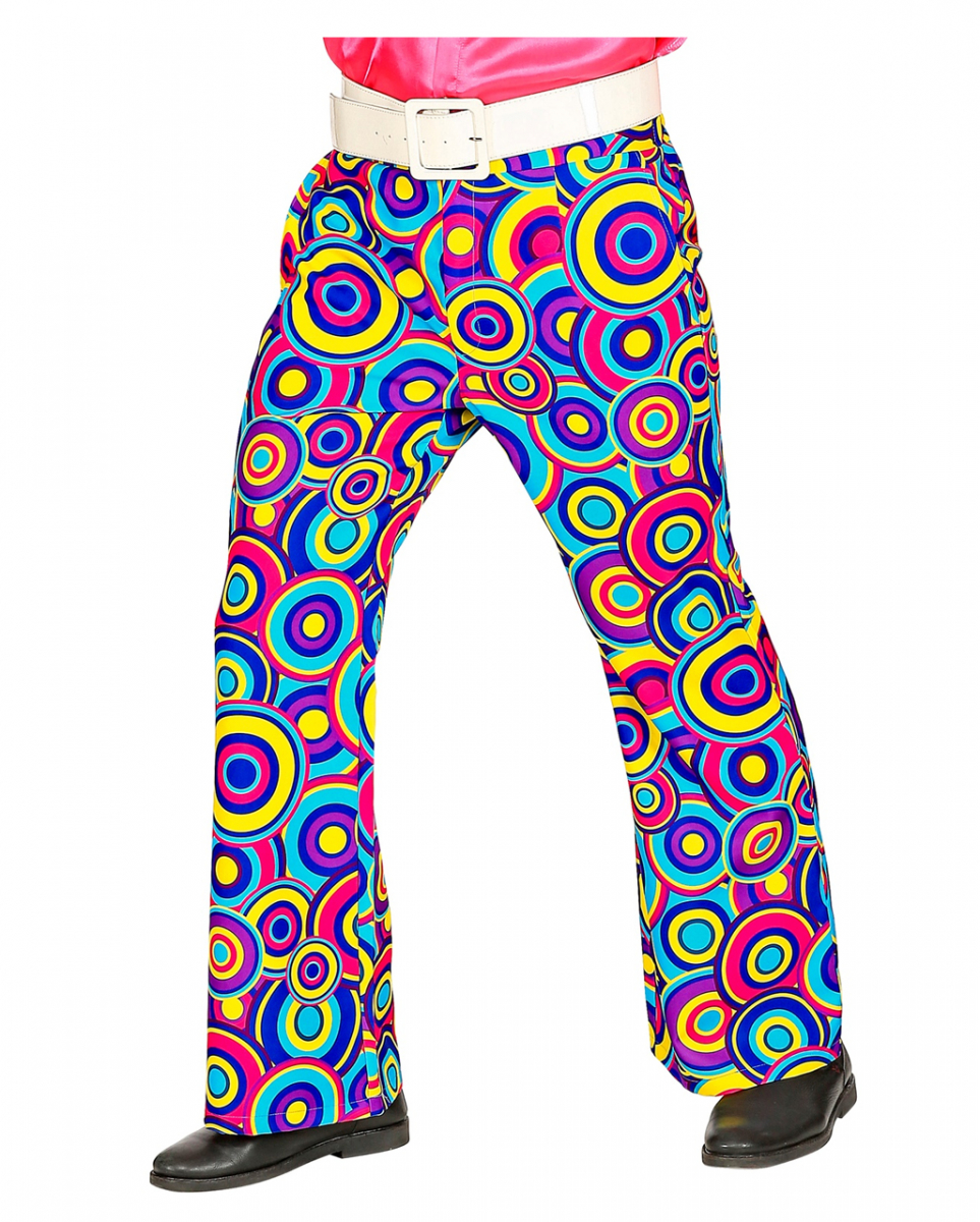 70er Jahre Hose Bubbles Blau S/M