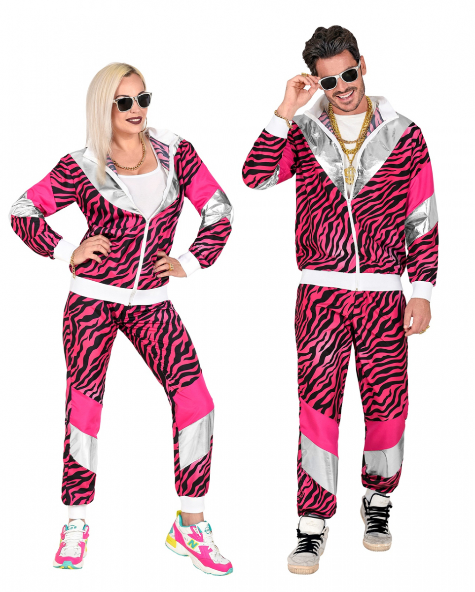 80er Jahre Pink Tiger Jogginganzug M-50