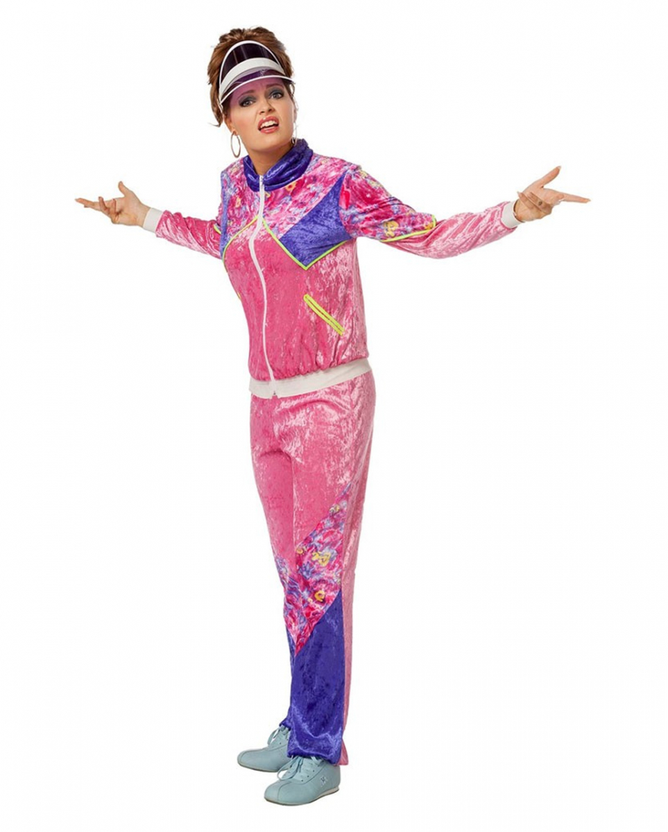 80s Trainingsanzug Damen Kostüm 44