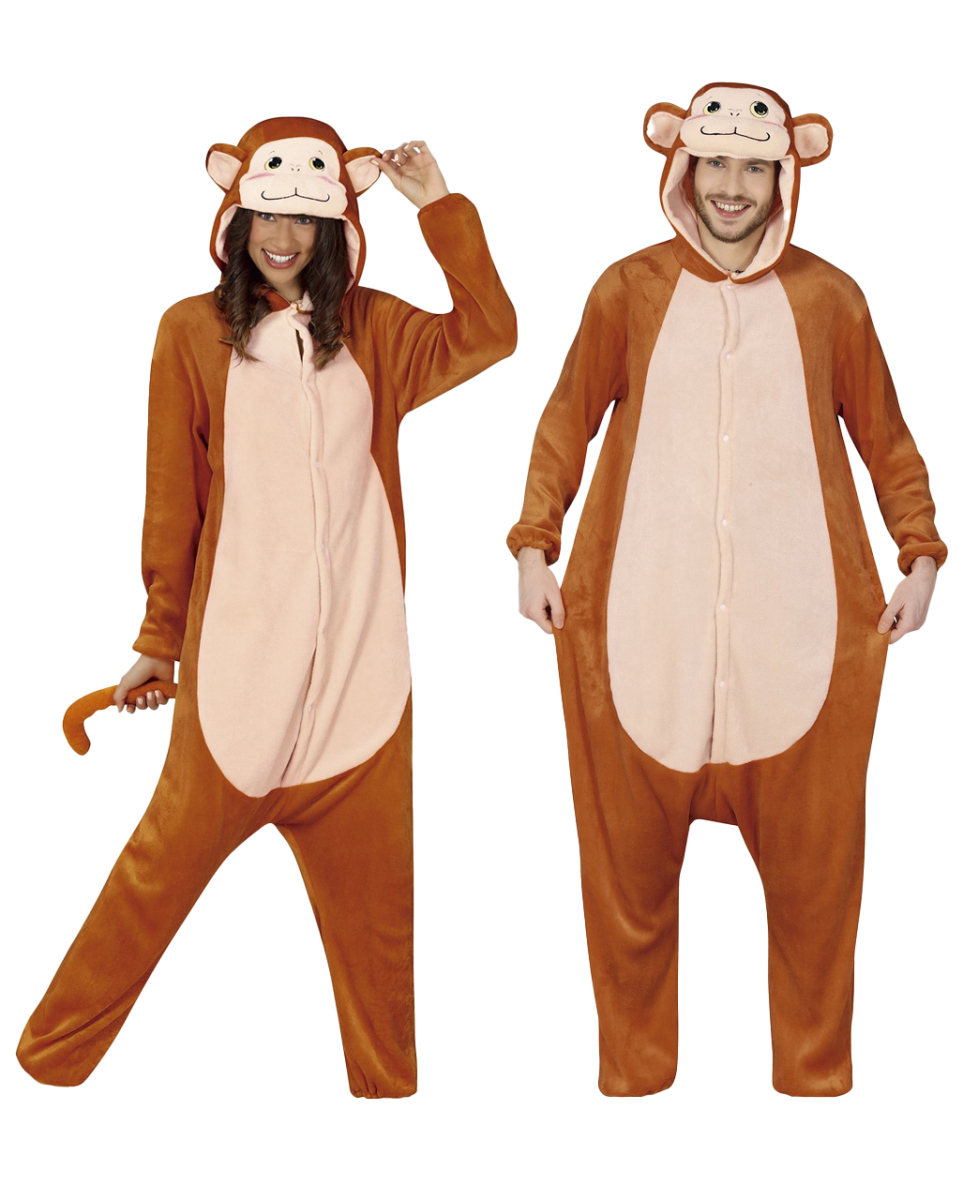 Affe Onesie Unisex Kostüm M / 42-44