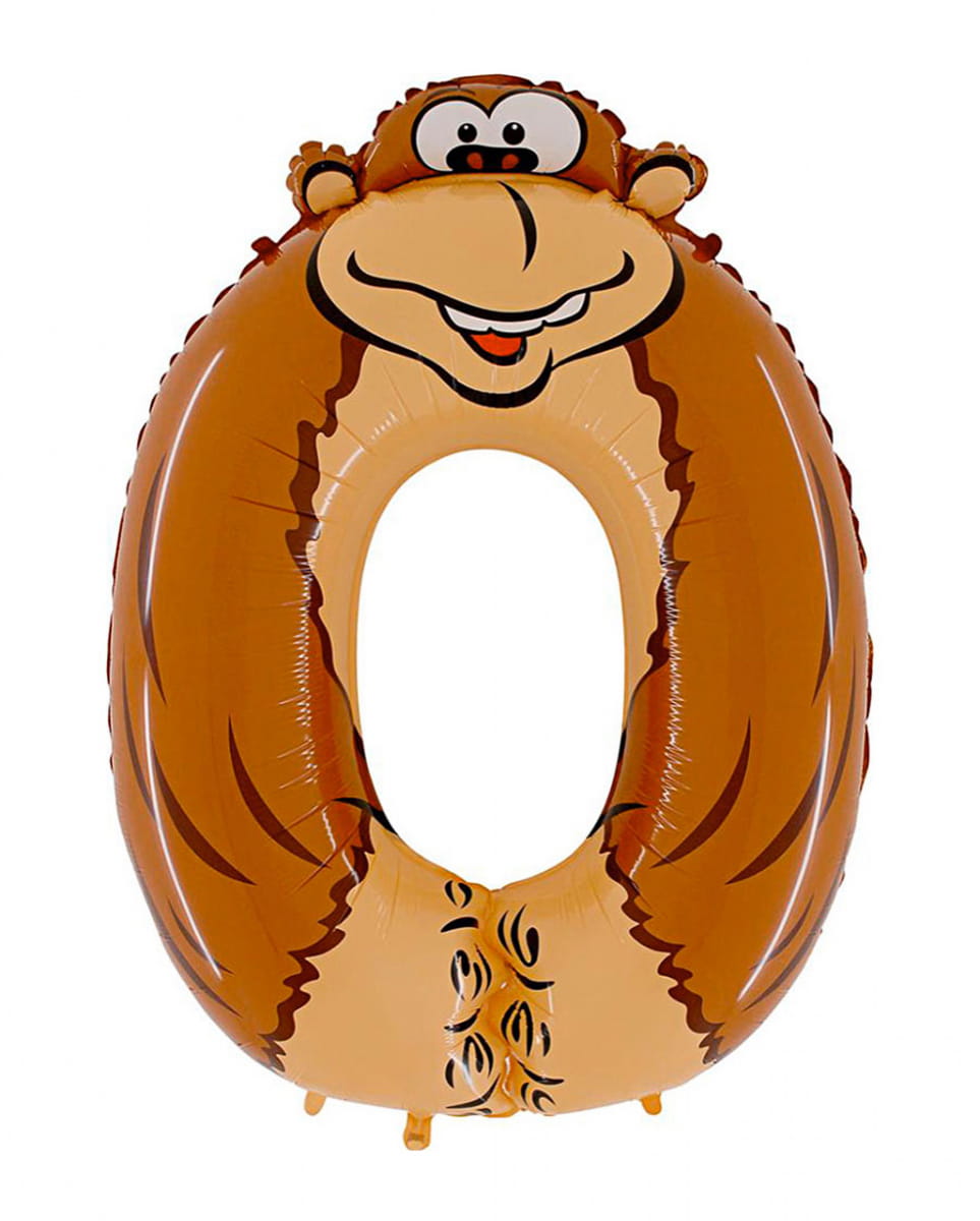 Animaloon Zahl 0 Gorilla