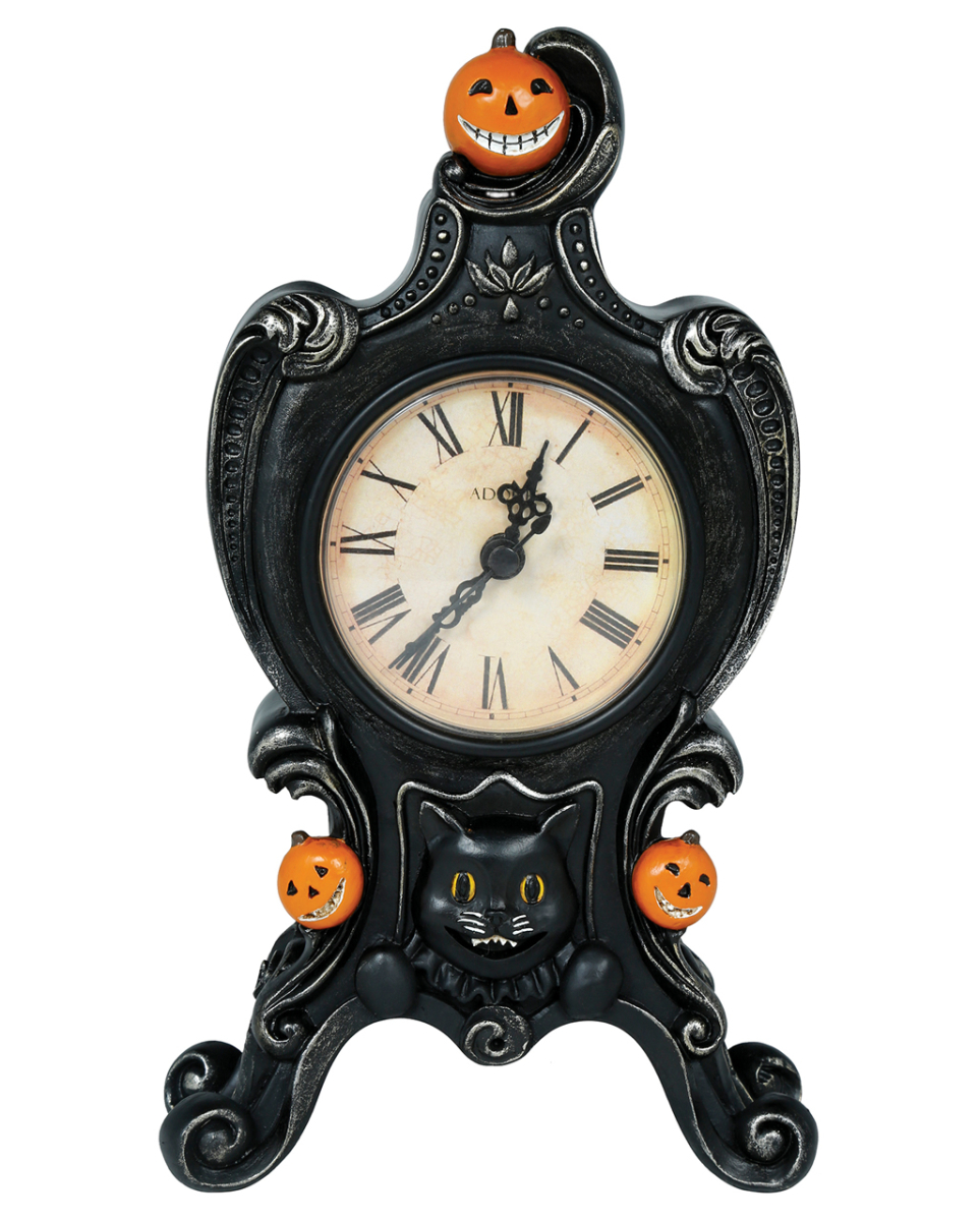 Antike Halloween Tischuhr 24x14 cm