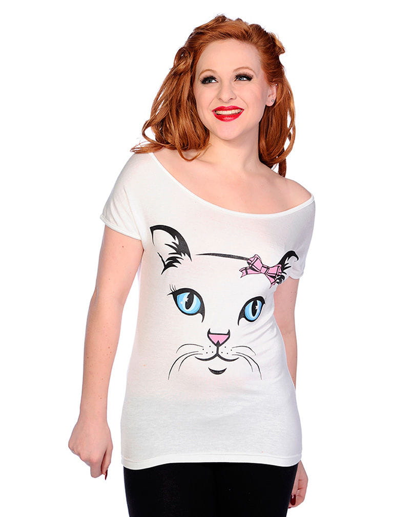 Damenshirt Katze M
