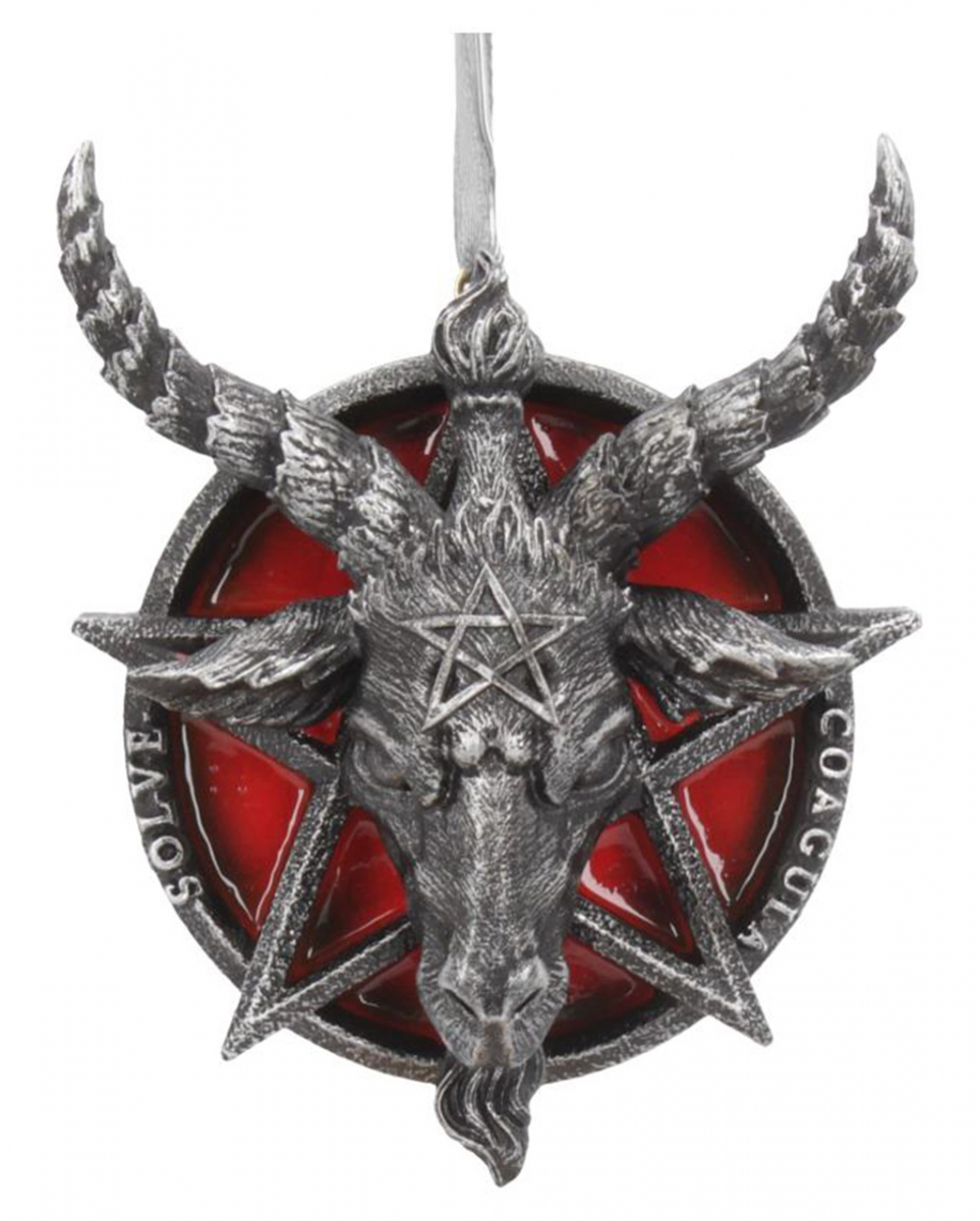 Baphomet Weihnachtskugel 9,5cm