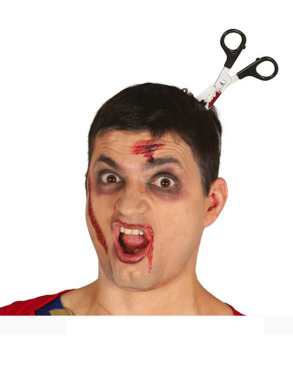 Blutige Schere Halloween Haarreif