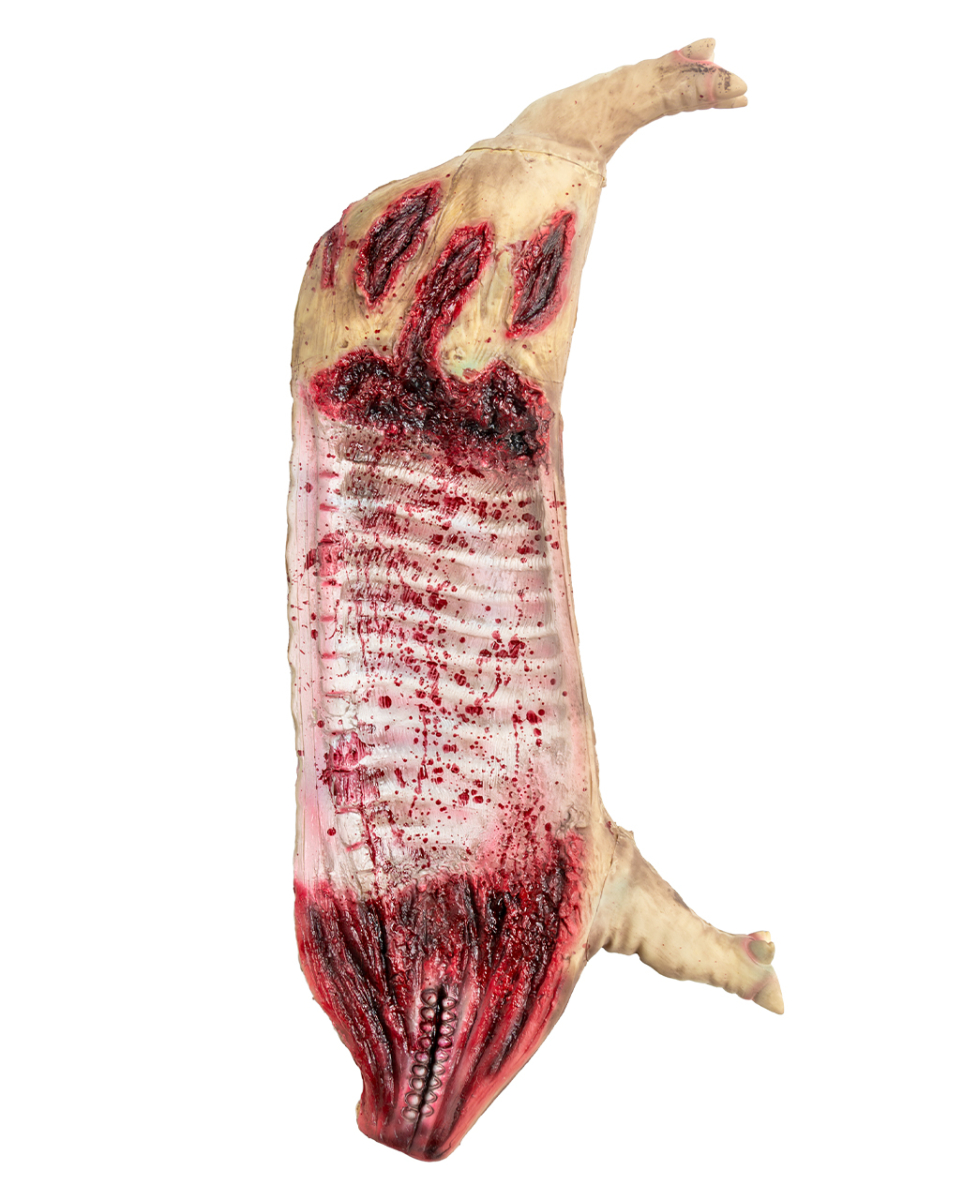 Blutige Schweinehälfte Deko Prop 115cm
