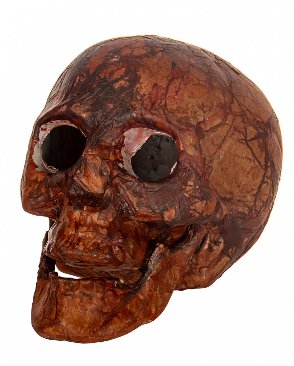 Blutiger Rotten Totenkopf mit LED