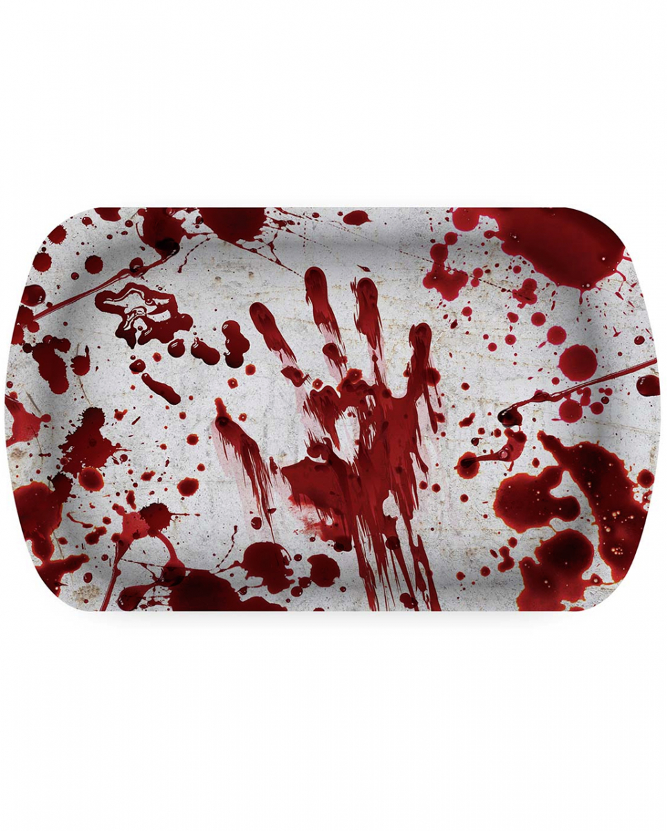 Blutiges Halloween Party Tablett