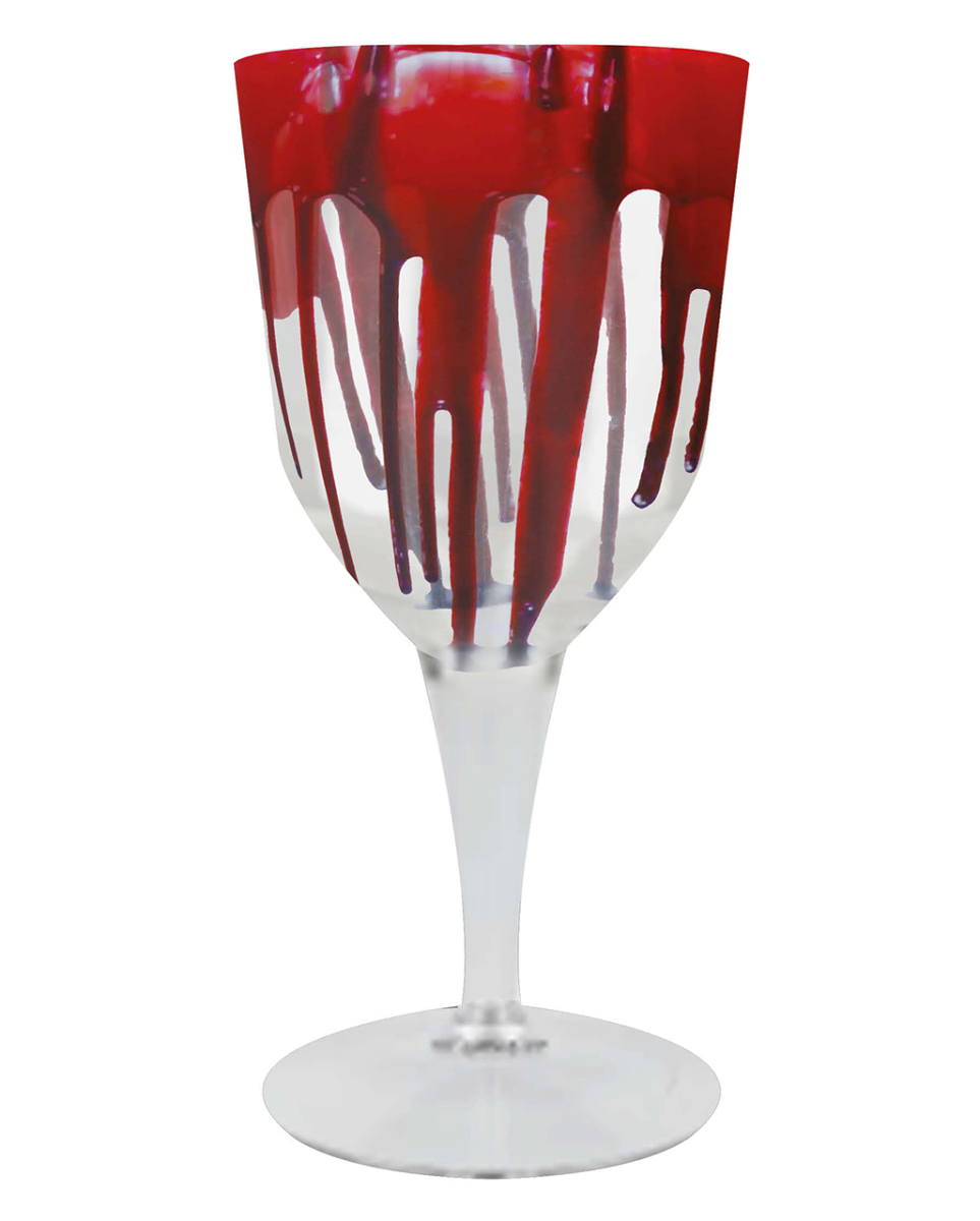Blutiges Halloween Weinglas 19cm