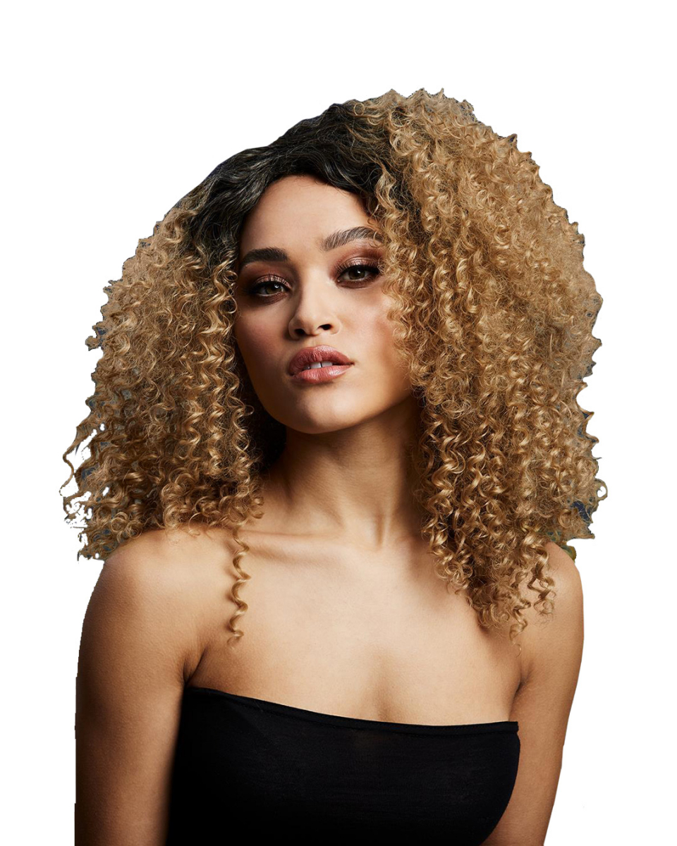 Damen Perücke Lizzo Caramel
