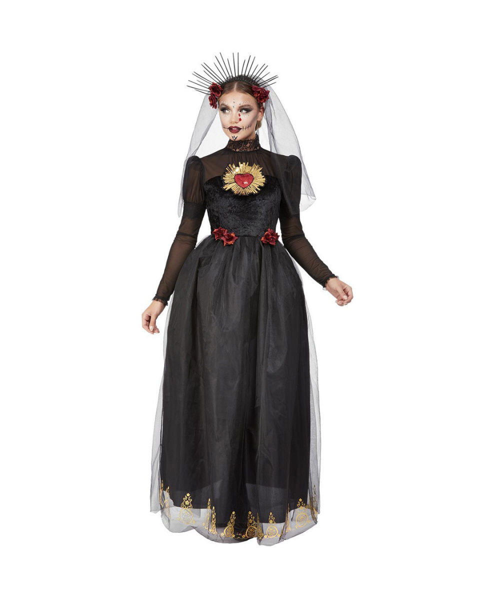 Day of the Dead Sacred Heart Bride Damen Kostüm S