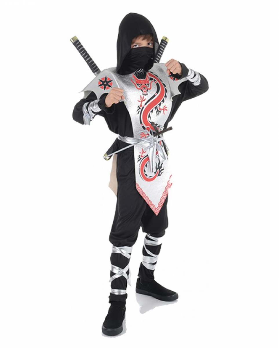 Deluxe Ninja Kinder Kostüm L (10-12 Jahre)