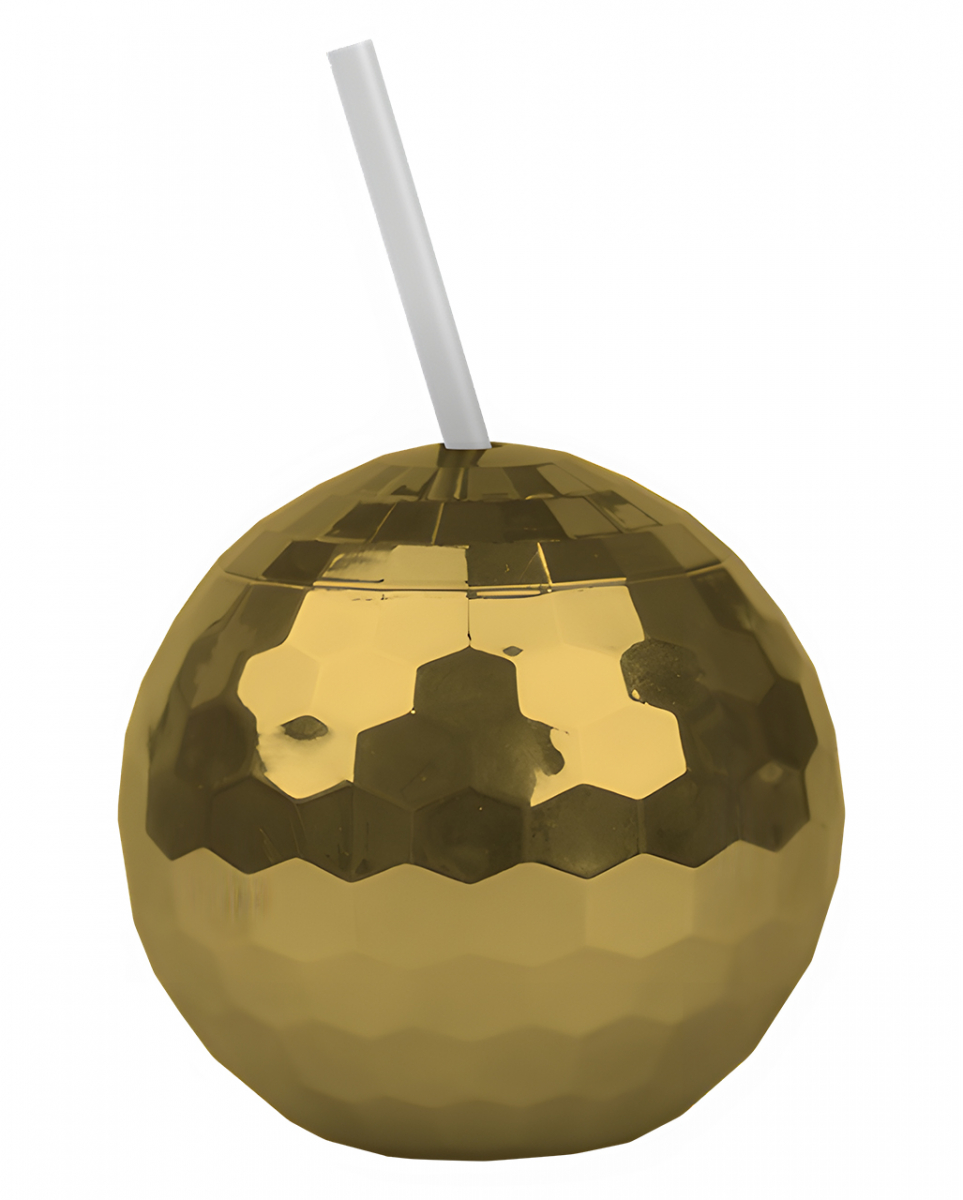Discokugel Partybecher Gold 500ml