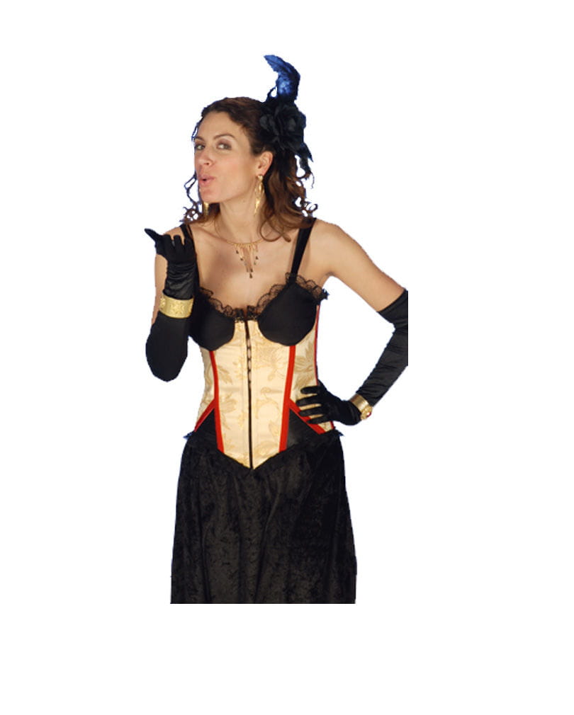 Edle Brokat Corsage M / 40-42