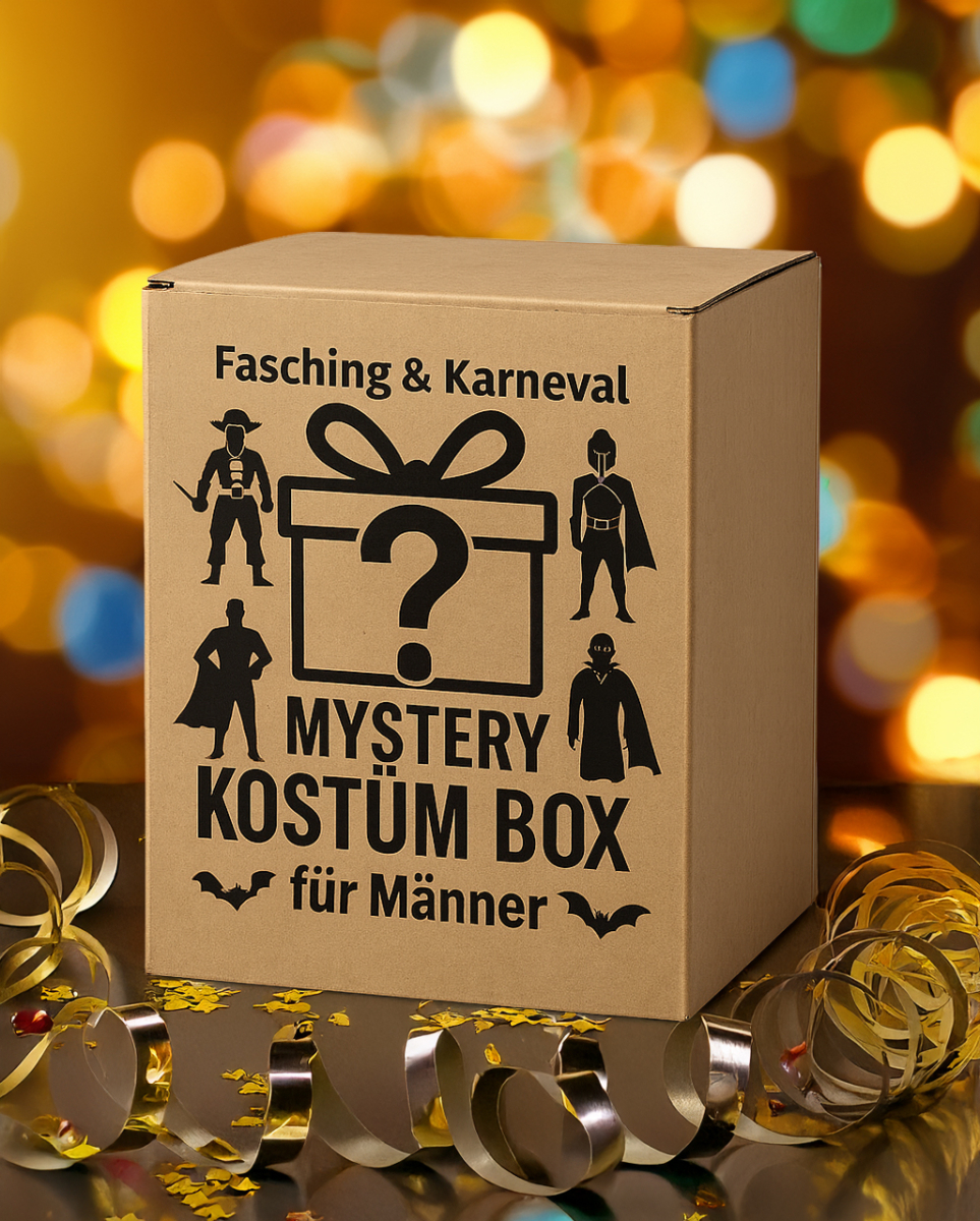 Fasching & Karneval Mystery Kostüm Box für Männer M-M/L (One Size)