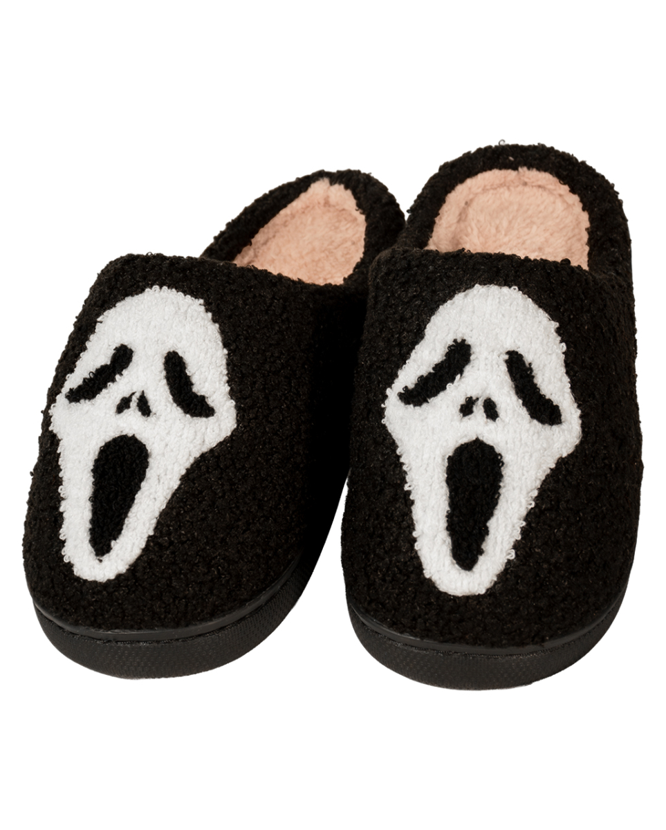 Flauschige Halloween Hausschuhe mit Geist als Motiv 40/41