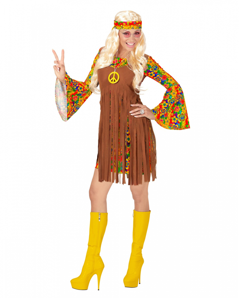 Flower Power Hippie Girl Kostüm L