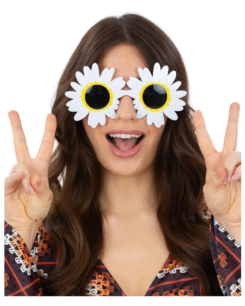 Gänseblümchen Hippie Brille