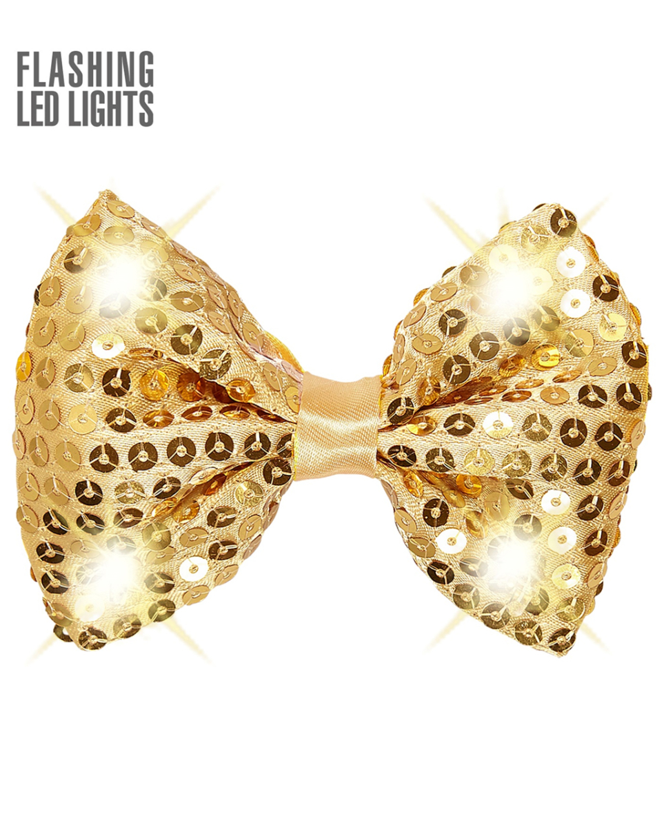 Goldene Fliege mit LED Licht