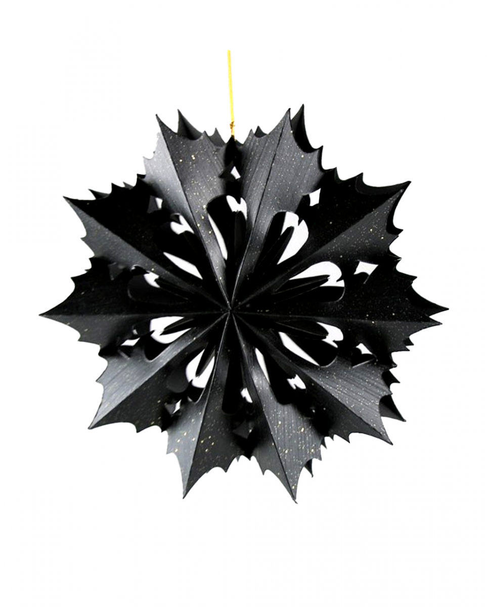 Gothic Deko Stern Schneekristall 30cm