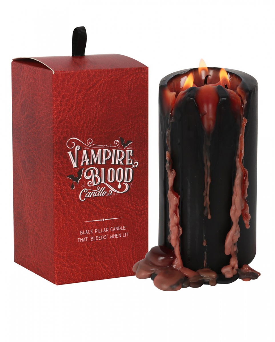 Große Vampirblut Stumpenkerze 15cm