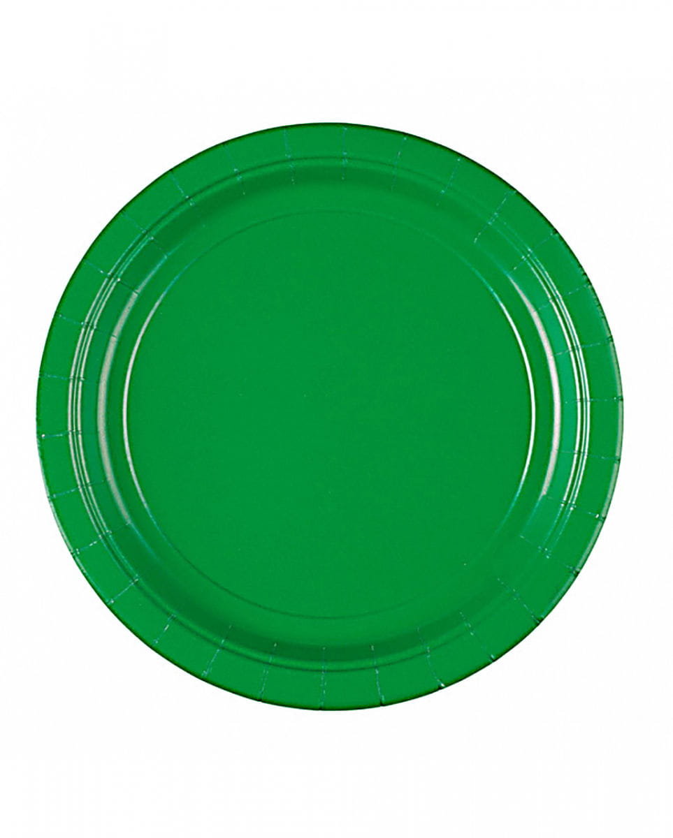 Pappteller grün 8 St.