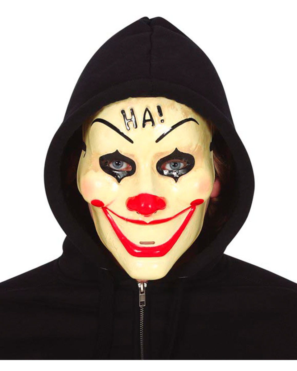 HA! Clown PVC Halbmaske