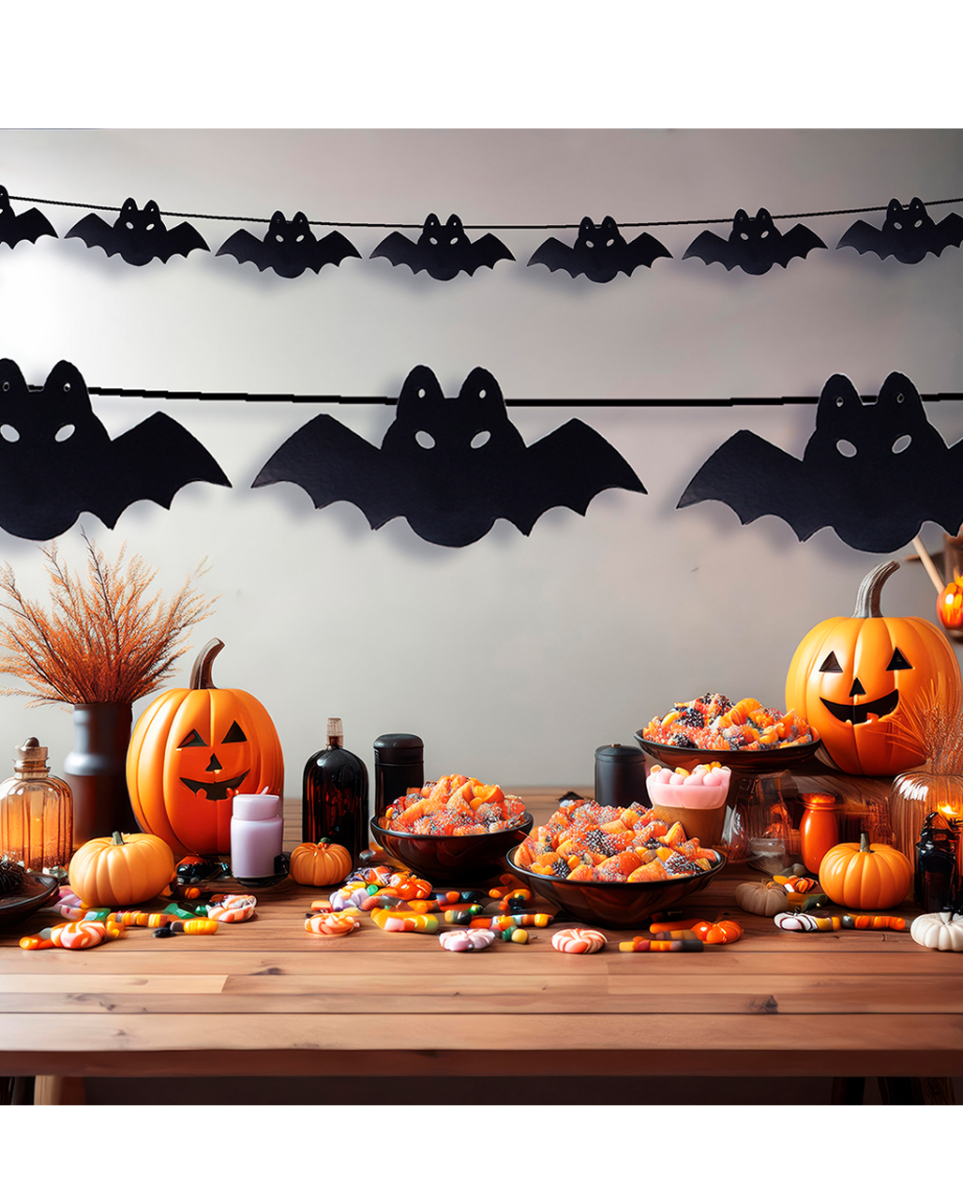 Halloween Fledermaus Girlande 3m