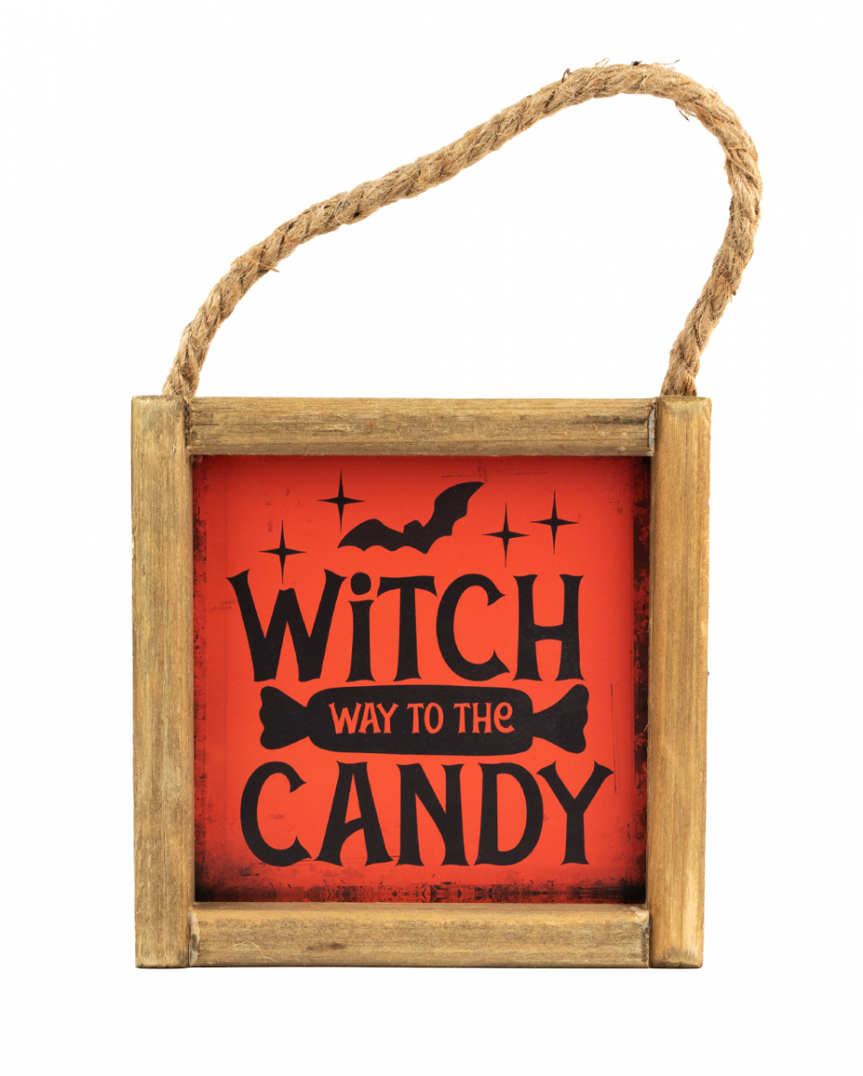 Halloween Wandbild 'Witch Way to the Candy' 15cm