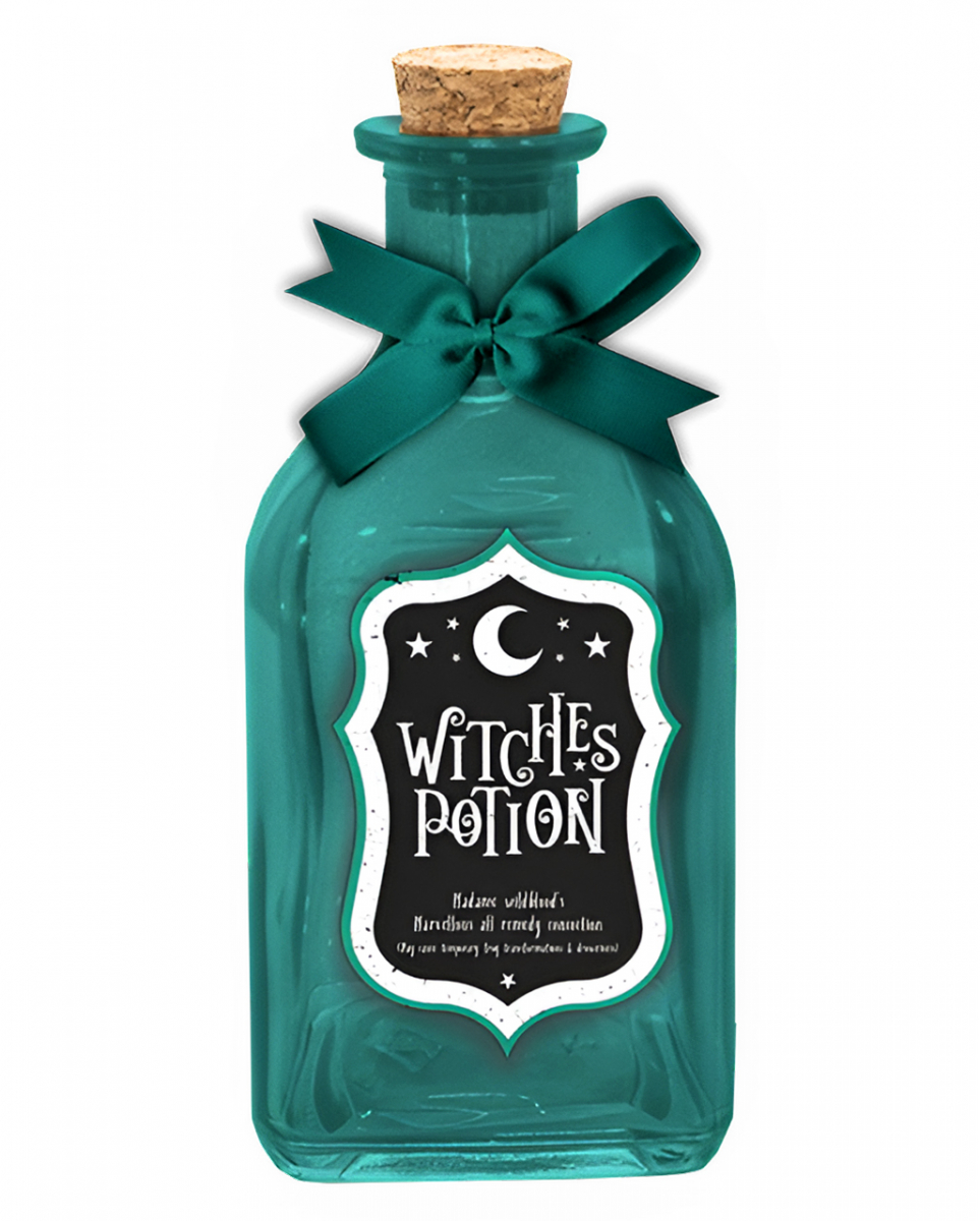 Halloween 'Witches Potion' Deko Glasflasche 14cm