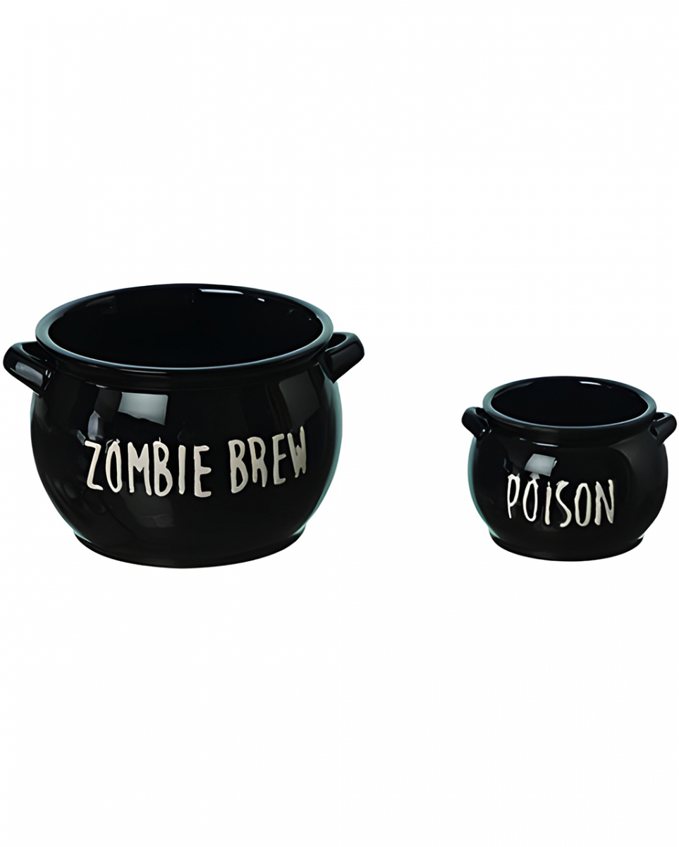 Hexenkessel Keramik Dip Schüsseln 2er Set