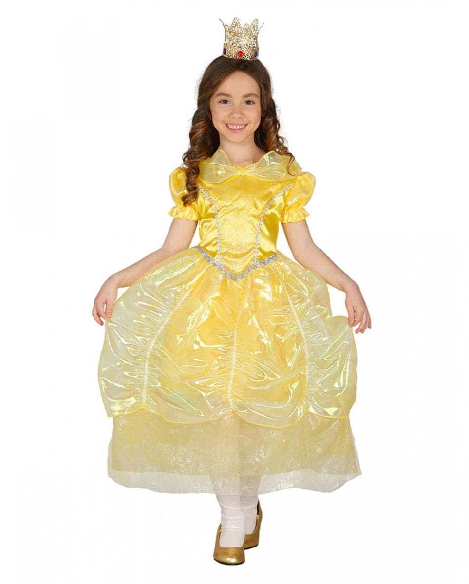 Märchenprinzessin Kinderkostüm Gelb S (3-4)