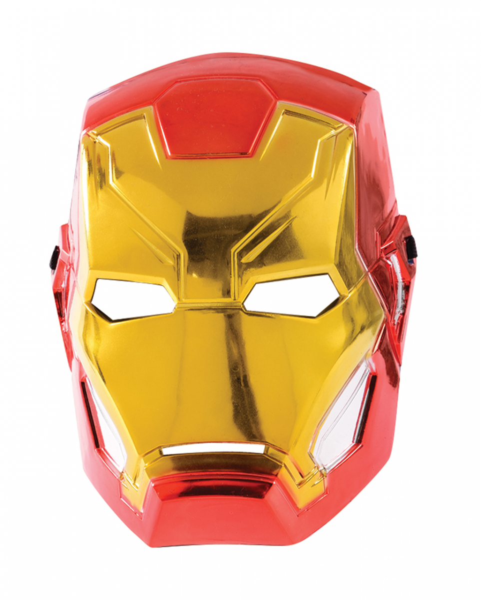 Iron Man Metallic Kinder Maske