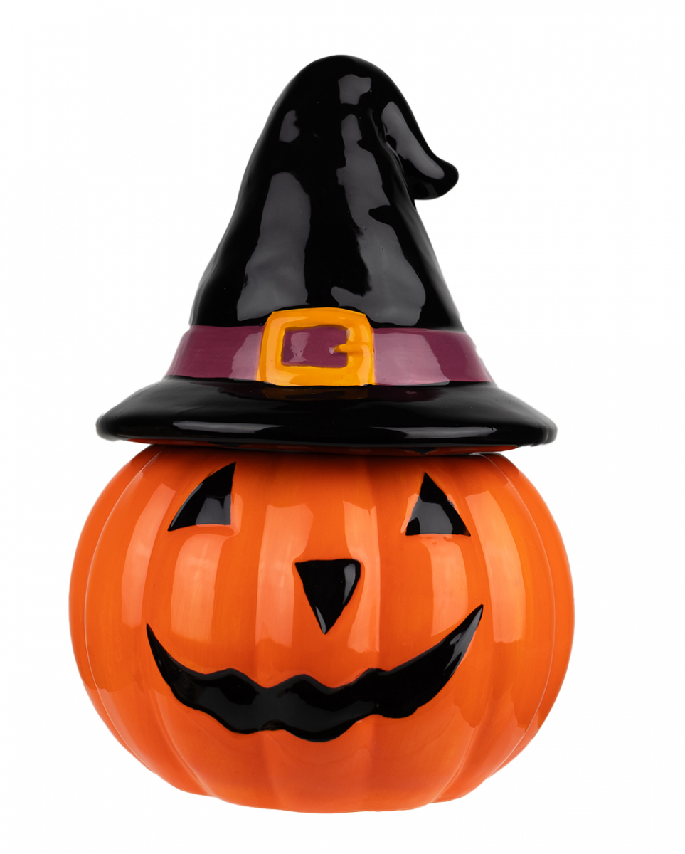 Jack O'Lantern mit Hexenhut Keksdose
